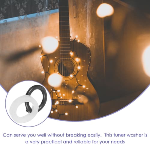 GOOHOCHY 100% Guitar Tuner Washers, Guitar Tuner Gaskets, Tuning Peg Washers, Guitar Tuner Spacers, Guitar Accessories, Guitar Tuners