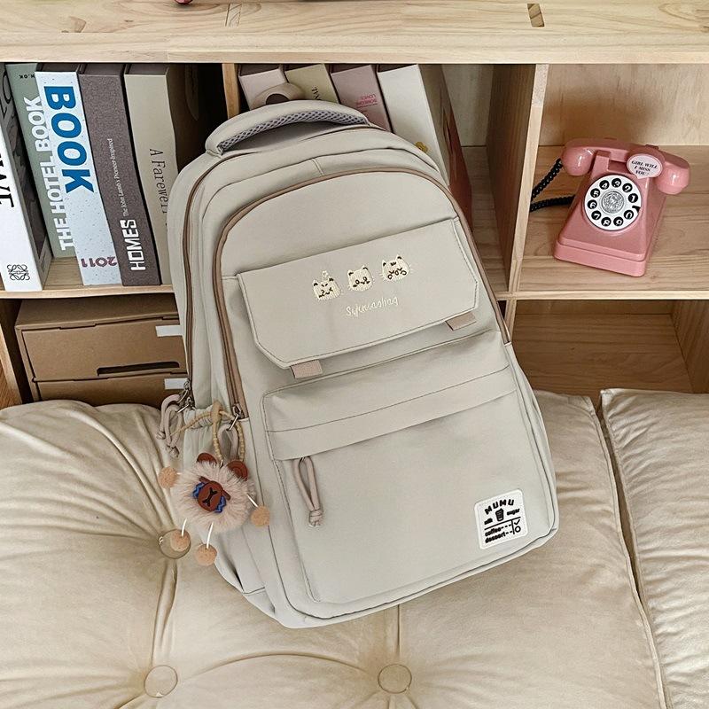 Schoolbag Junior high school student schoolbag female large capacity strong and durable ultra-light backpack high school primary school students