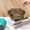 Round Snack Basket Flat Bottom Fruit Storage Tray Modern Style Fruit Bowl  Table Decor