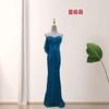 European and American New Sequined Sexy Tube Top Slim-fitting Hip-wrapped High-split Party Dinner Annual Meeting Dress Dress