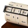 Large Rotating Perpetual Calendar Desktop Stand Countdown Timer Office Planner Table Decor