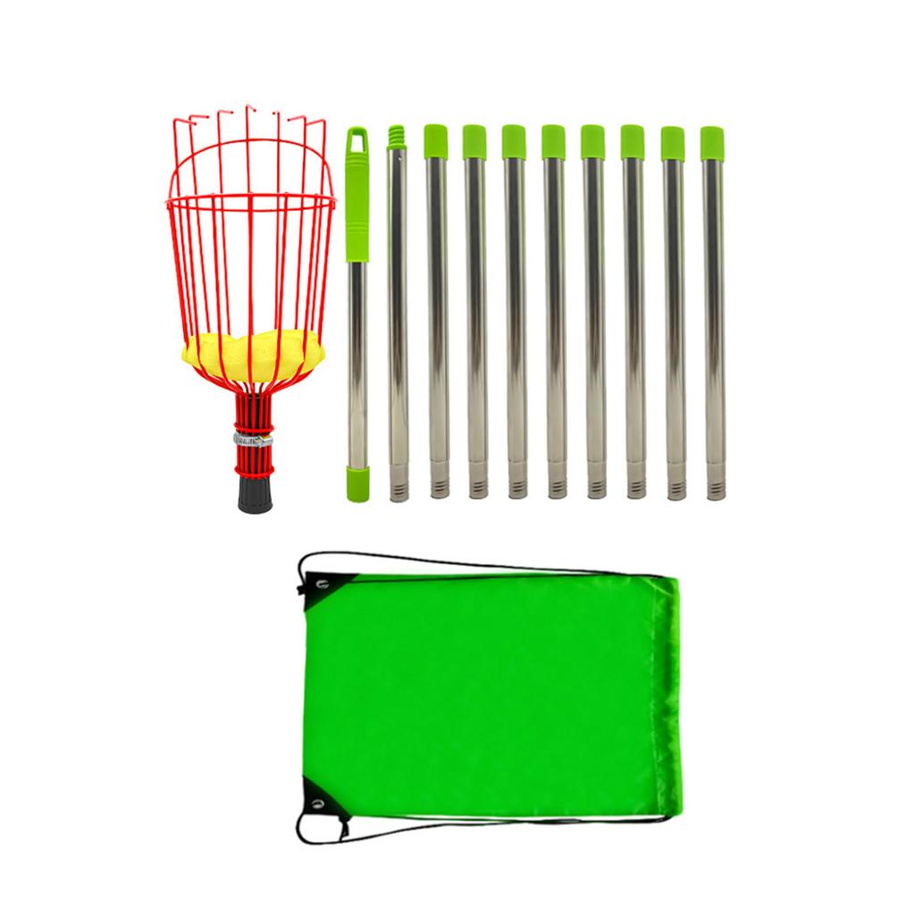Fruit Pick Basket Telescoping Pole Tool Fruit Picking Equipment for Garden