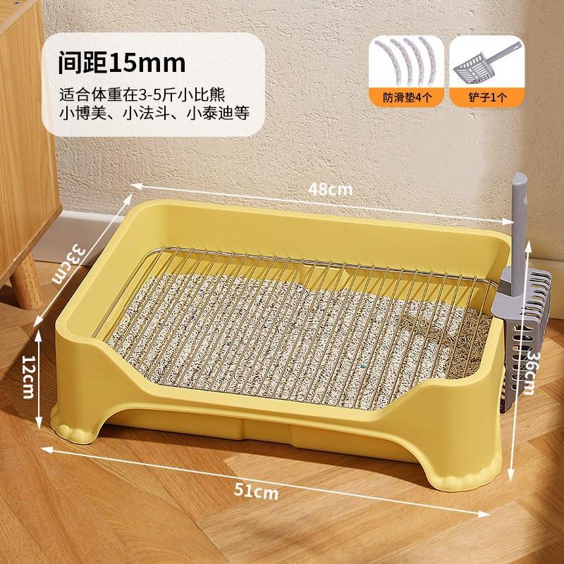 Pet Toilet Fenced High Edge Splash Proof Dog Toilet Teddy Poodle Dog Toilet Cleaning Supplies