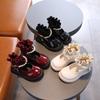 Spring Newestchildren Casual Knit Socks Boots Bright Leather Princess Short Boots Sweet Girls Pearl Shoes Girls Toddler Shoes