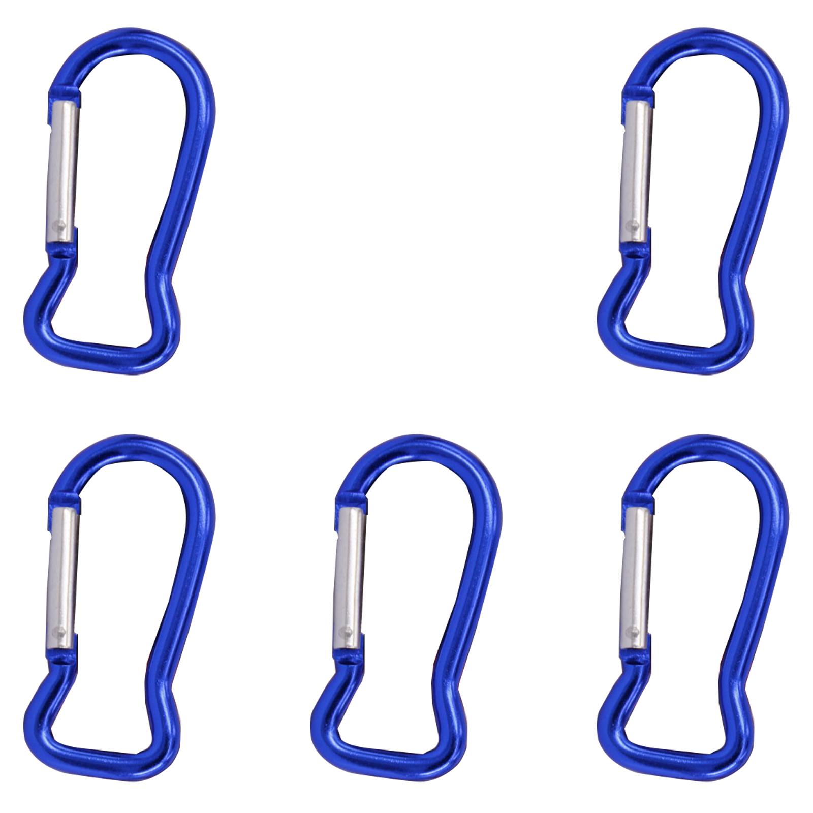 

5Pcs Fish Shape Spring Snap Clip Outdoor Aluminum KeyRings Hangings Buckles Carabiner Keychains Bag Clip Hook Connector