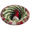 60*60cm Christmas Round Carpet 3D Special-shaped Bedroom Door Mat Santa Claus Floor Mat  Home Decor