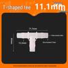 High-Temp Resistant Plastic Hose T-Connector, Quick Connect Fish Tank Accessory, PP Material