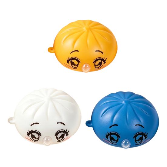 1/3/5Pcs Cartoon Expression Bubble Dumpling Toy Stress Relief Relaxation Steamed Bun Squeeze Toy Focus Aid Spitting Bubble Bun Fidget Toy