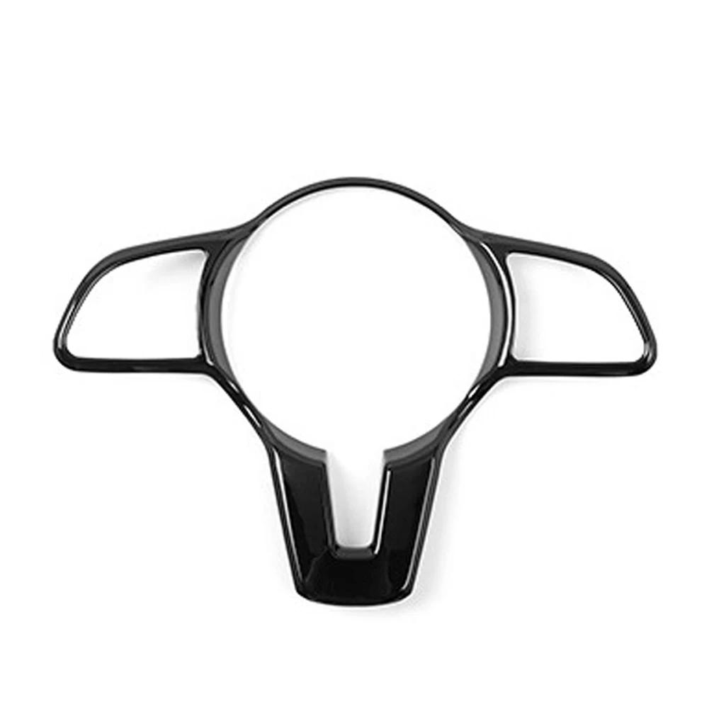 2025 Hot Racing Grills Car Steering Wheel Panel Frame Trim Carbon Fiber Steering Wheel Cover Black for Mercedes Benz A B C E GLC