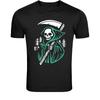 Grim Reaper Scythe T-Shirt - Dark Death Skeleton Graphic Tee