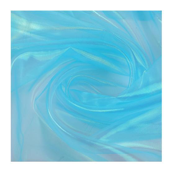 Organza Fabric for Wedding Decorations Party Wear, 2 Yards Long 59-Inch Wide, Rainbow Holographic Gauze for DIY Photography Backdrops, Personalized