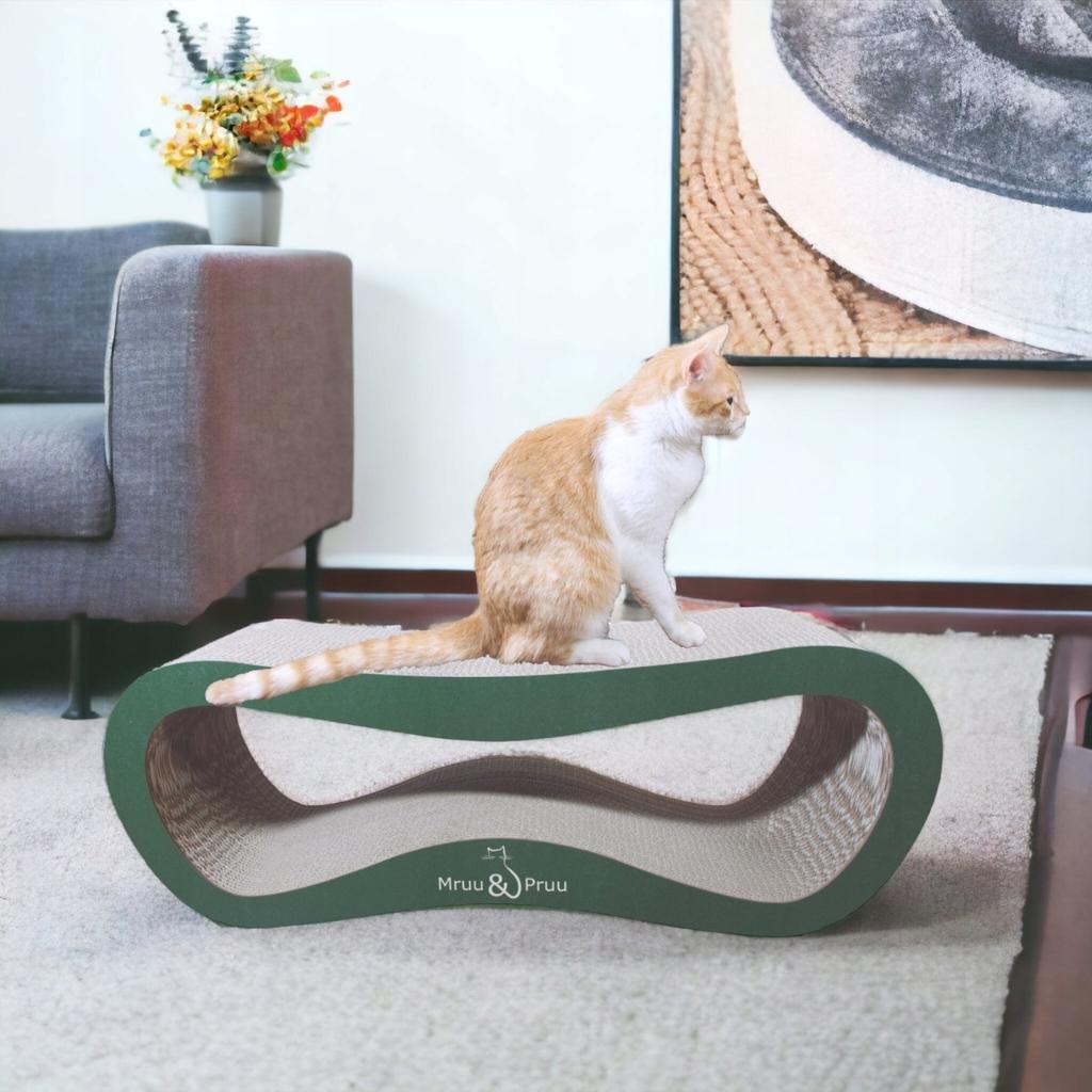 Leon cat scratching post | green | 78x28x24 cm | MruuPruu