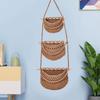 Simple 3 Tier Storage Bag Handmade Fruit Net Pocket Practical Hanging Fruit Baskets  Flowers