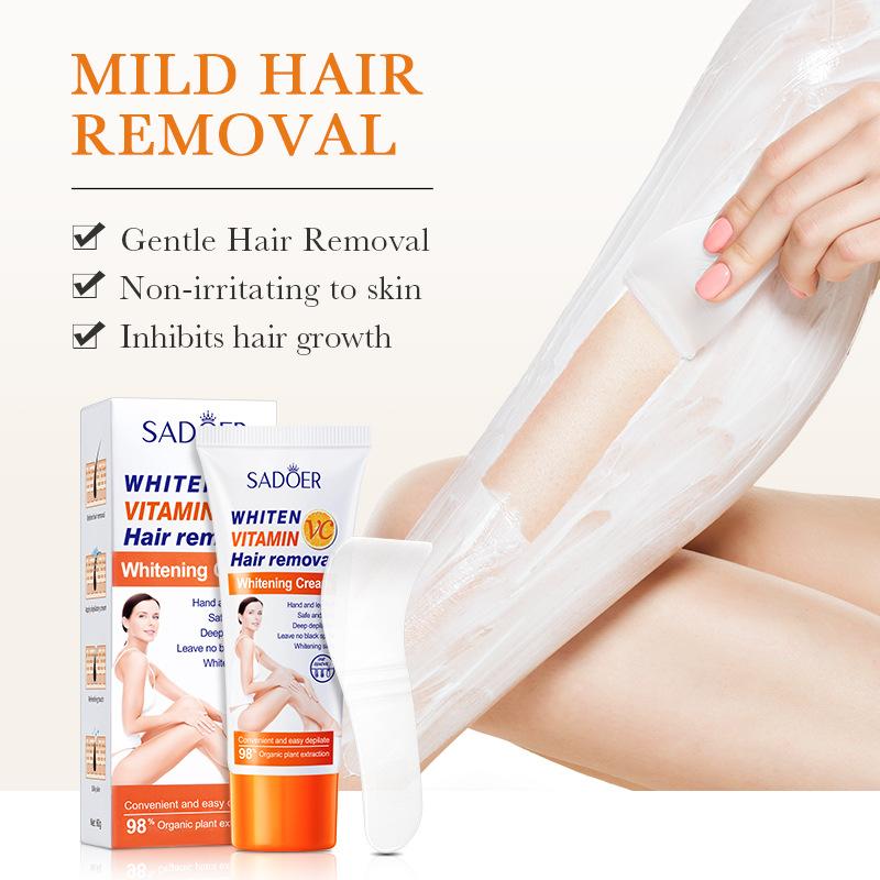 VC Hair Removal Cream 60g SADOER Vitamin C Hair Removal Is Not Irritating