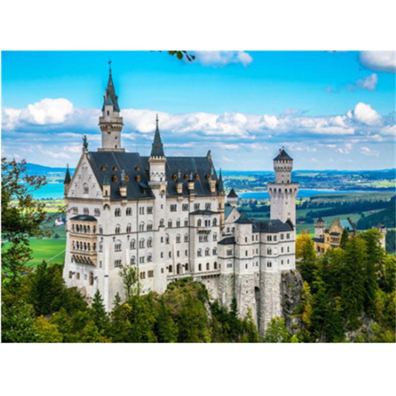 

HUACAN Полная площадь Алмазная картина Замок 5D Горная Алмазная вышивка Мозаика Пейзаж Украшение дома Full Square 40*50 cm