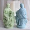 Candle Moulds 3D The Virgin-Mary to Hold Kid Silicone Mold Plaster-Resin Mold Virgin-Scented Candle Epoxy Mold DIY Art