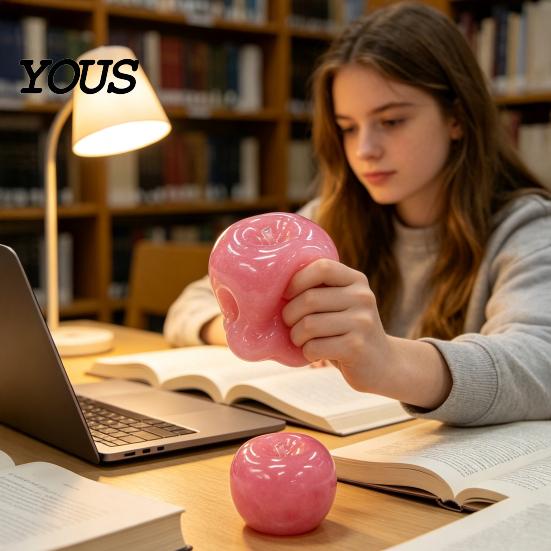 Simulated Fruit Toy 1/3Pcs Slow Rebound Squeeze Toy, Stress Relief Sensory Fake Fidget Toys Calming Shape for Home Office Classroom