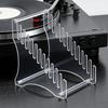 Clear Acrylic Vinyls Record Holder Display Rack 12 Slots Space Saving Vinyls Record Stand for Music Collection Album