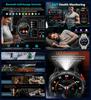 New GPS Outdoor Smart Watch 1.7''AMOLED Screen 1100mAh Large Battery 10ATM Waterproof Compass Sport Men Fitness Bracelet