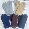 Winter Warm Halten Touchscreen Plus Samt Innen Herrenhandschuhe Mode Persönlichkeit Einfach Verdicken Mann Outdoor Fahren Radfahren