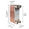 Compact Stainless Steel Heat Exchanger for Efficient Water Heating And Cooling Applications