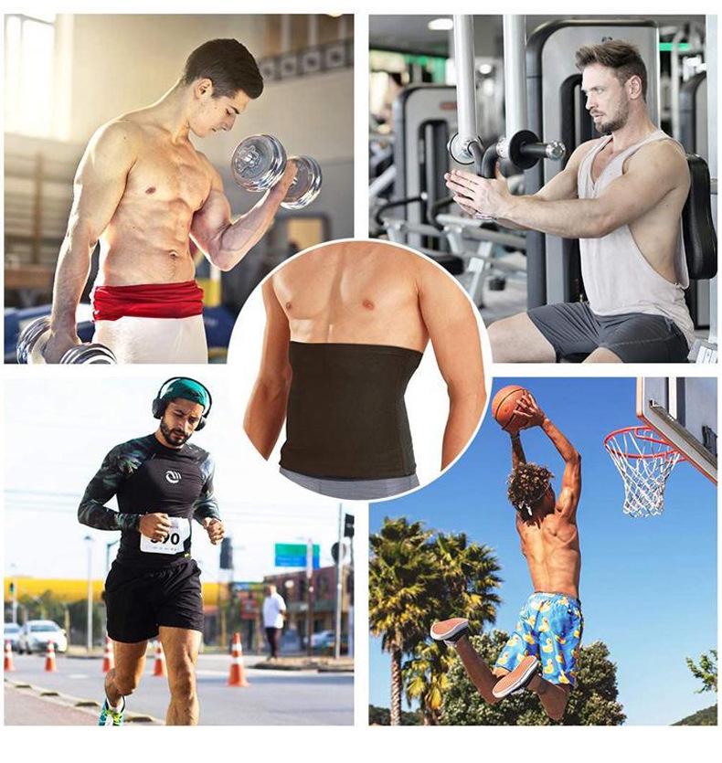 Silikon Anti-Rutsch Taillentrainer: Schweißtreibender blauer Yoga Bauchwickel & Körperformgürtel