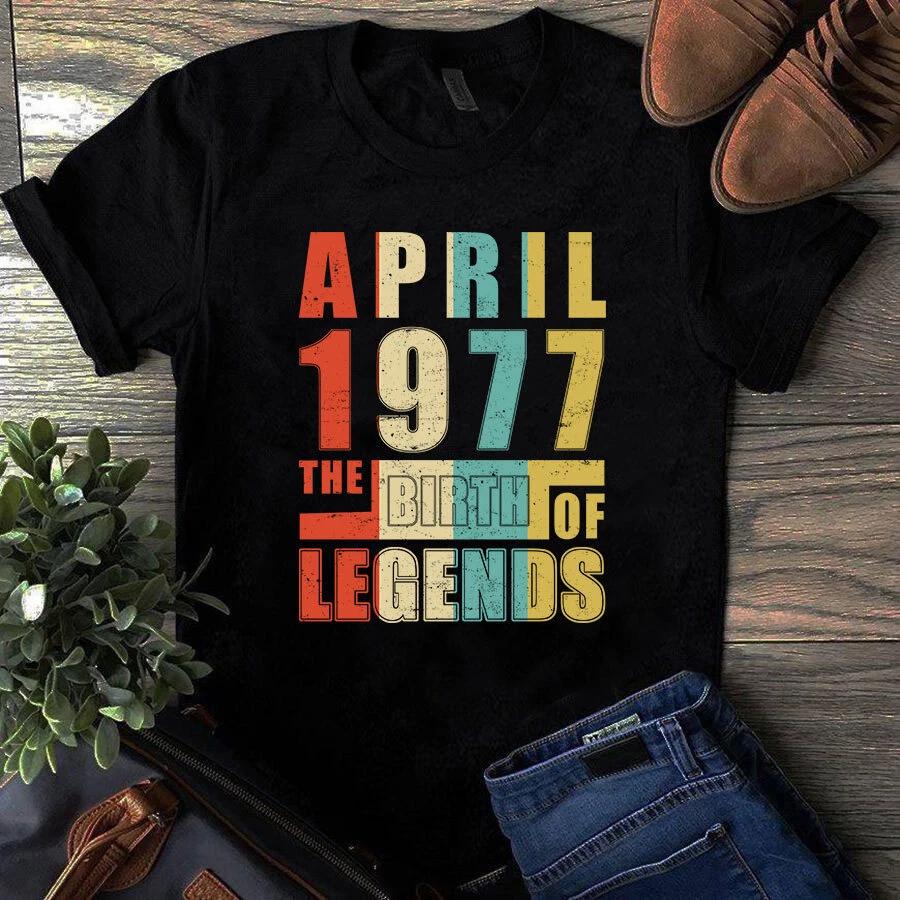 Men s and Women s T-shirts April 1977 The Birth XXL