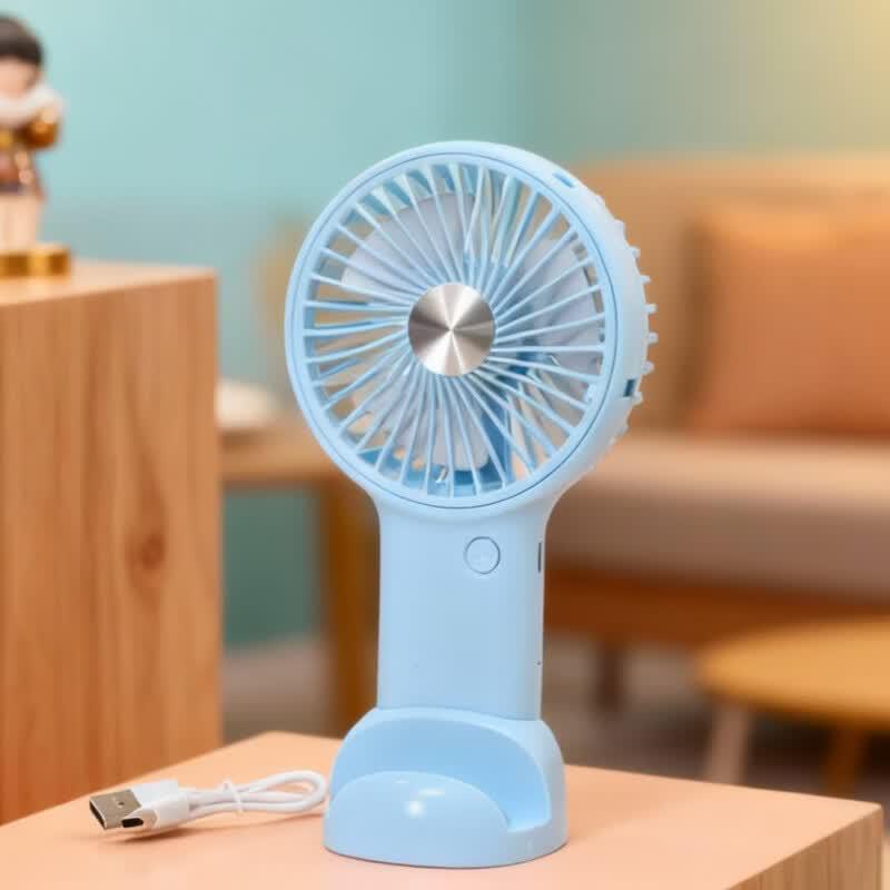 LINGPAN SDJ2 Handheld Mini Rechargeable Desktop Fan, 5-Pack