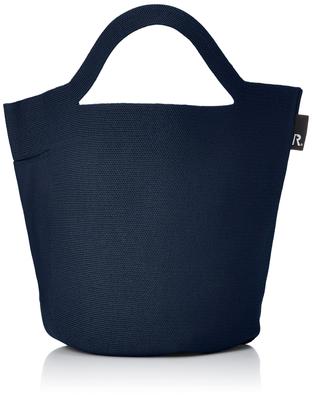 Free Hat Recycled Yarn Knitted Basket Tote Bag Deli 0256 Navy [Rootote] Lightweight, Standing, Shape, Po-No Women's