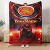Bayern Munich Customize Your Name Blanket Lightweight Customizable Blanket Comfortable for Seaside Livingroom Bed Living Room Four Seasons Universal