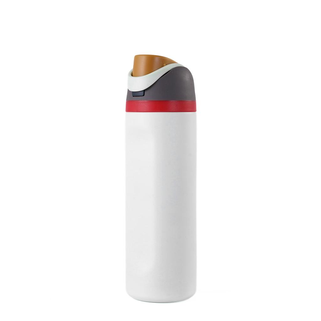 16/19/24/32OZ 304 Stainless Steel Insulated Water Bottle, Leakproof Flip Straw Thermos for Sports Gym Hiking