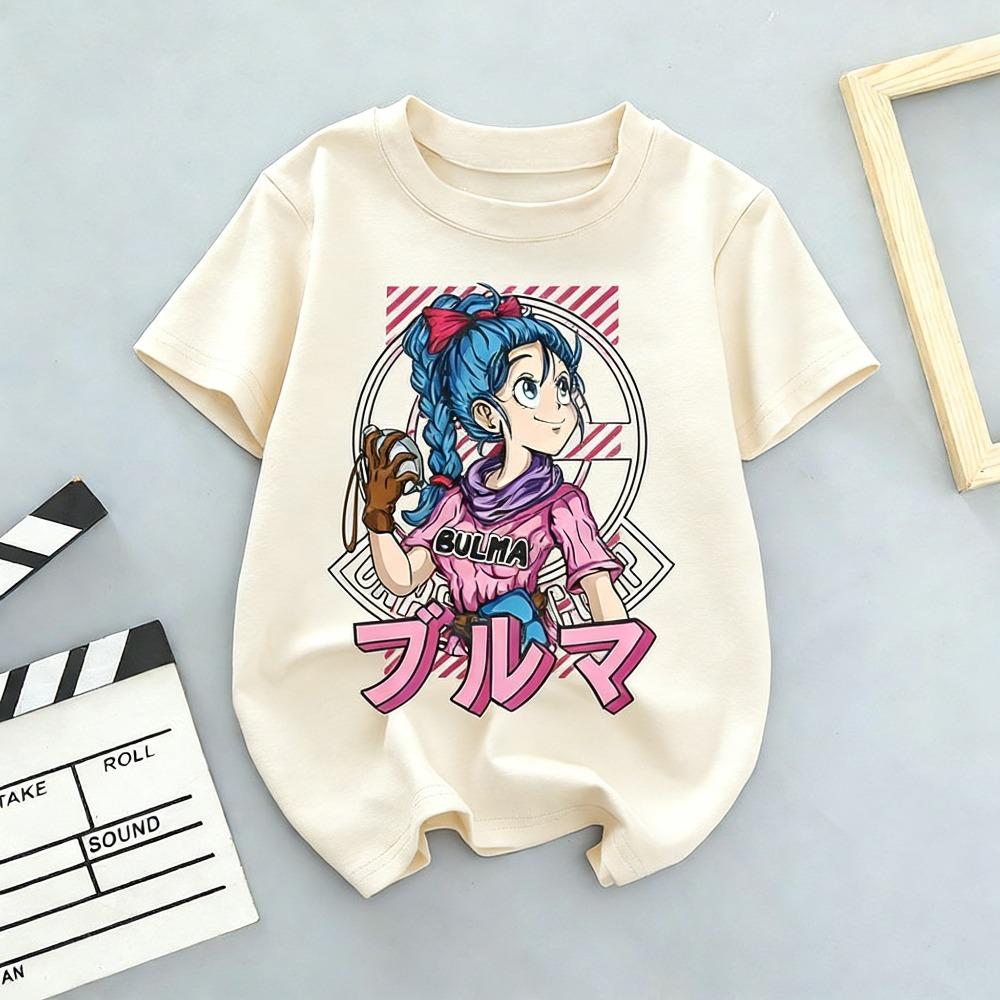 

Summer Plus Size Dragon Ball Anime Printed Men Women Tshirt Casual Parent Child Top Fashion Street Wear Harajuku Style Y2K S