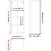 Mobile Sospeso Rovere Affumicato 40 x 29,5 x 100 cm Materiale a Base di Legno