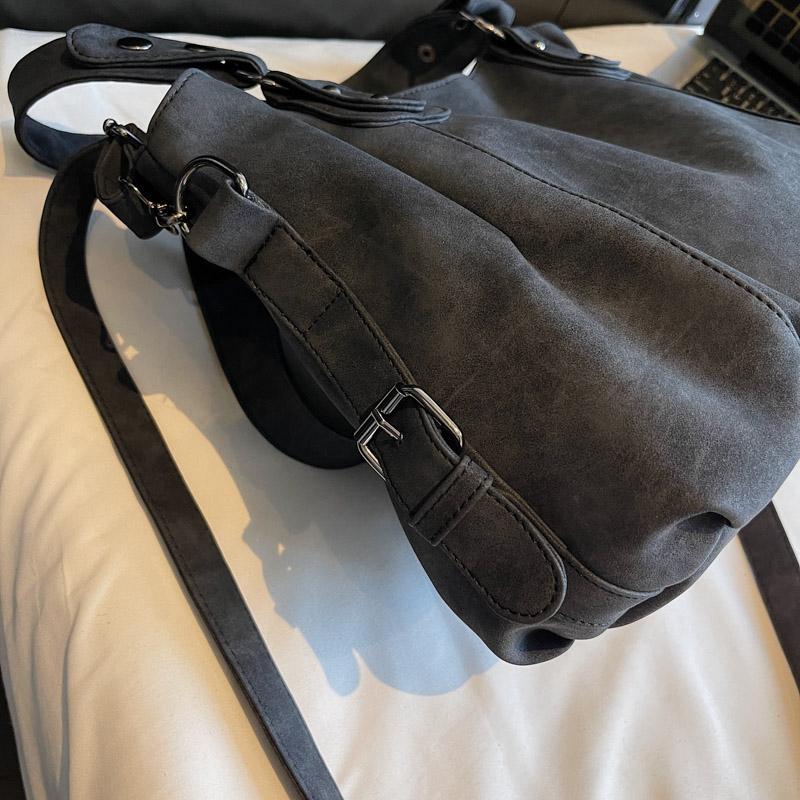 Ladies' Soft Leather Handbag, Multi-pocket Shoulder and Crossbody Bag, Fashionable Large-capacity Daily Handbag