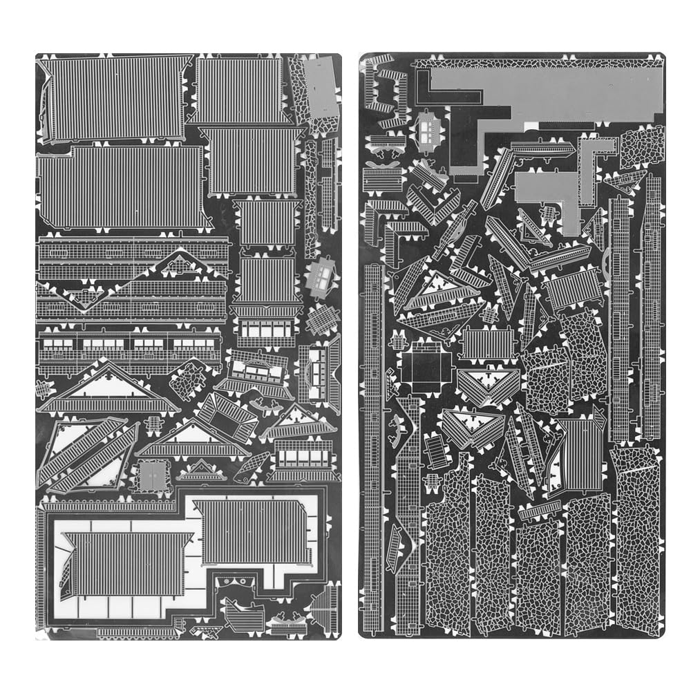 Tenyo Metallic Nano Famous Castles Historical Buildings Kumamoto Castle Stainless No Glue Laser Craft 3D Model of Three Famous Castles Puzzle, &