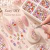 1440 PCS / Set Mini Flat Bottom Sparkling Diamond Nail Jewelry Set