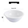 ZISIZ 10-inch Ceramic White Round Soup Bowls, Set of 2