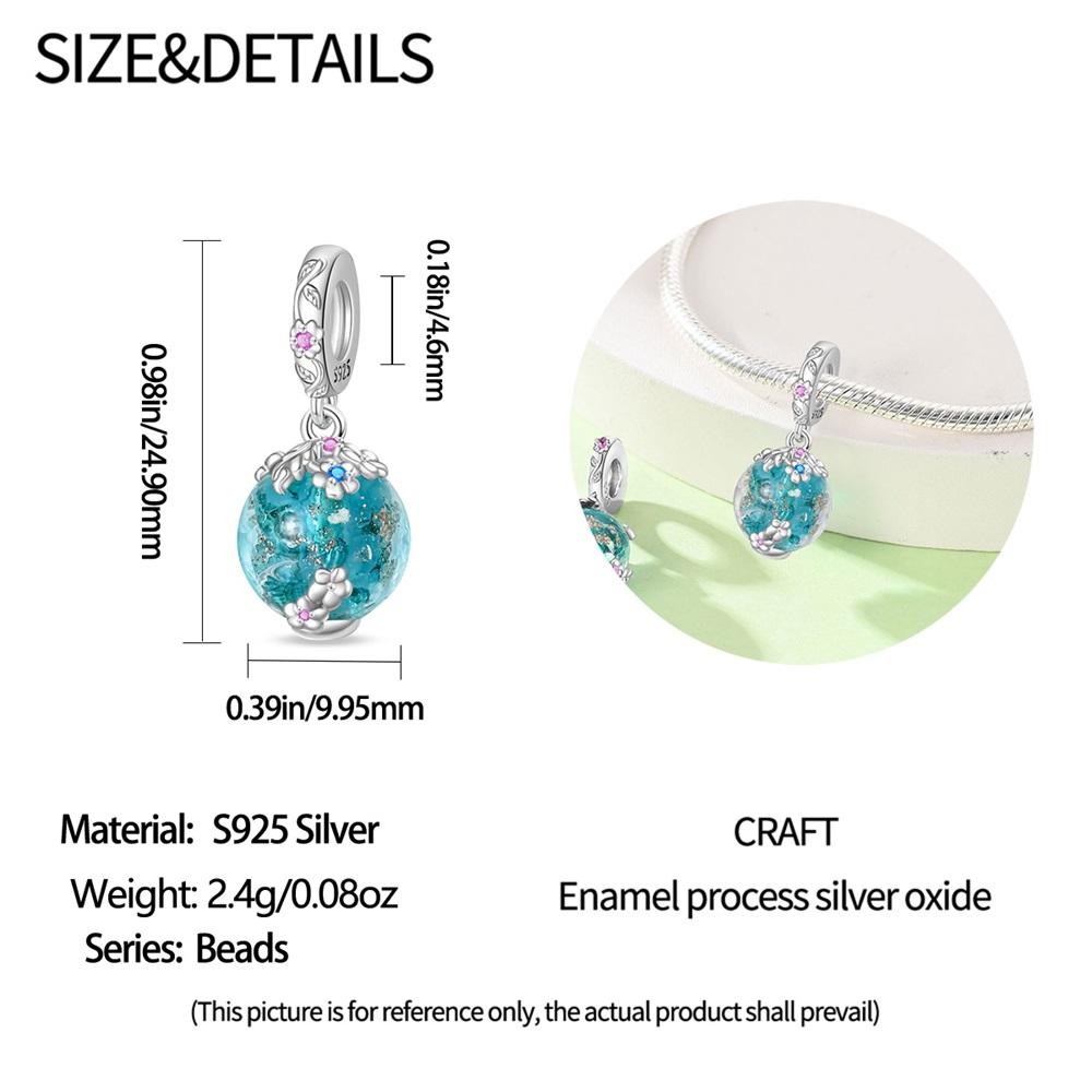 Charm Bead Components Authentic Original Copper Metal Luminous Flower Petal Pendant Bead Component Bead Components Compatible With Bracelet High