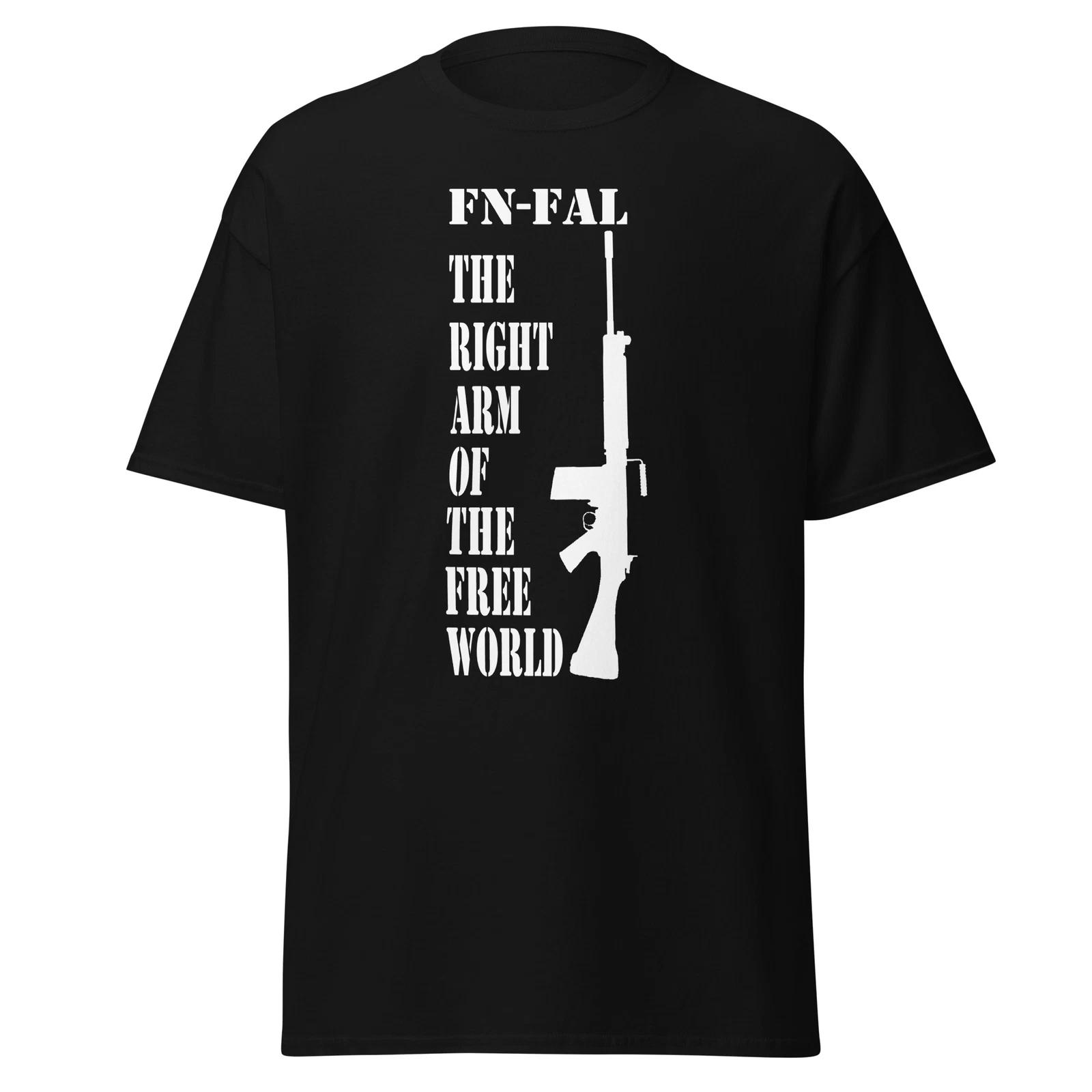 FN FAL Battle Rifle Nato British L1A1 Military Gun unisex T-Shirt XXXL