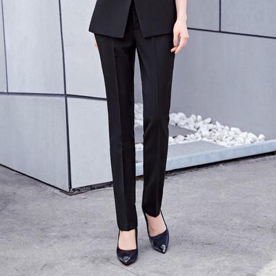 Women's Straight Leg High-Waist Office Suit Pants