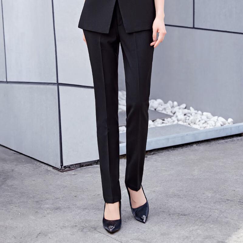 Women's Straight Leg High-Waist Office Suit Pants