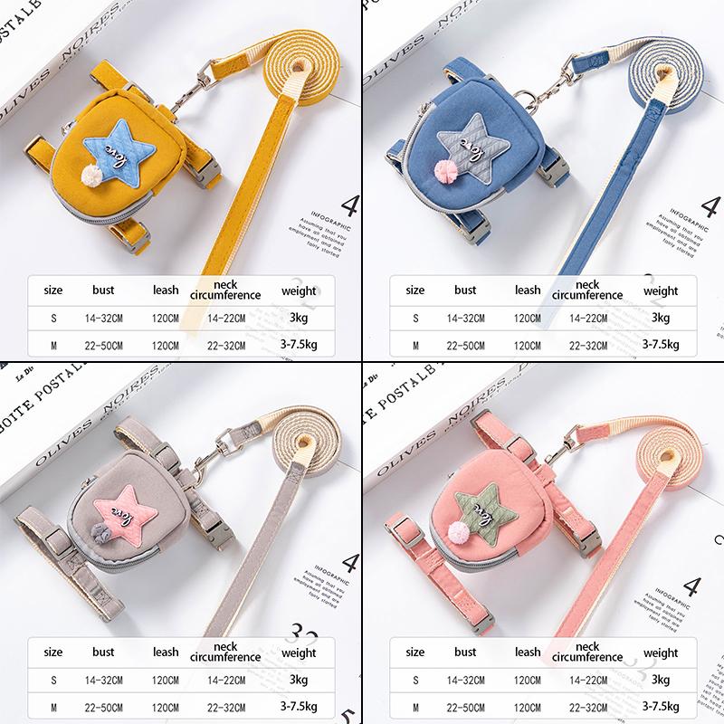 Adjustable Dog & Cat Leash - Secure Anti-Breakaway Chest Strap for Outdoor Walking & Pet Backpack Use Pet Accessories