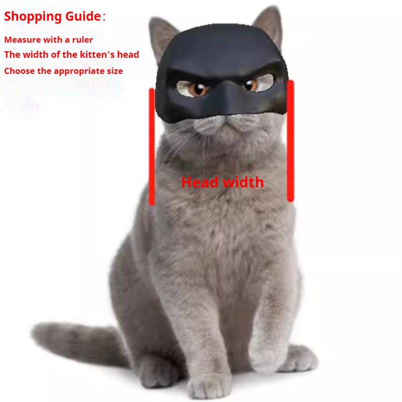 Cat Bat Mask Funny Black Bat Shaped Pet Cat Helmet Mask Halloween Costumes Accessories for Cats Photo Props Halloween Decoration