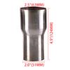 Exhaust Adapter Coupler 51mm 201 Stainless Steel Exhaust Pipe Reducer Connector for Vehicles 51mm To 63mm