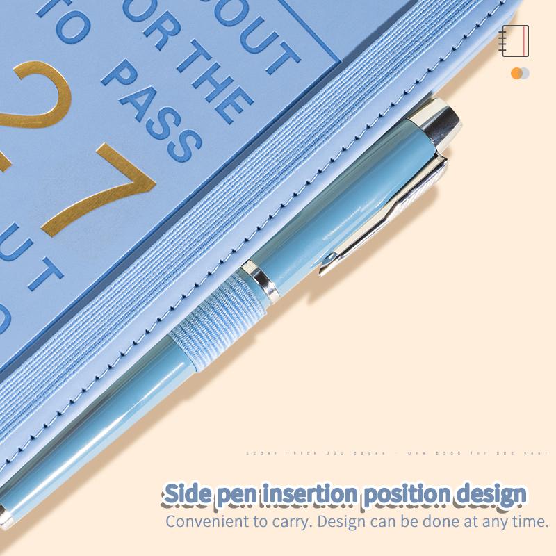 2027 Diary A5 English Calendar Schedule Book Personalized School Weekly Planner Notebook Business Style with Gift Box