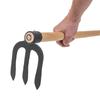 KADAX Forged Steel Three-toothed Hoe 15x12cm With Handle