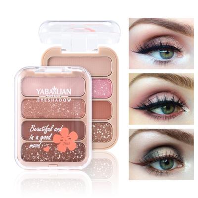 Farbiges Make-up, matter Lidschatten, Quad-Platte, Bühnen-Make-up-Lidschatten, wasserfest, schweißfest, langlebiger Lidschatten