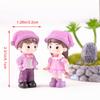 1/2pcs Mini Doll DIY Terrarium Figurines Fairy Garden Decor Lovers Couple Miniature Valentines Day Gift Home Accessories