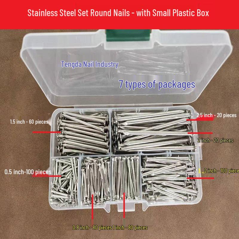 Gwoździe okrągłe 5-calowe: Stal nierdzewna, Żelazo, Drut, Stolarstwo, Gwoździe małe