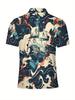 Men'S Short-Sleeve Polo Shirt - Flat Digital Print Pattern - No Texture - Stylish And Easy Short Sleeves, Buttoned, Casual Collared Polo Shirt,